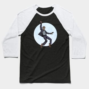 Jailhouse Wolfman with blue moon Baseball T-Shirt